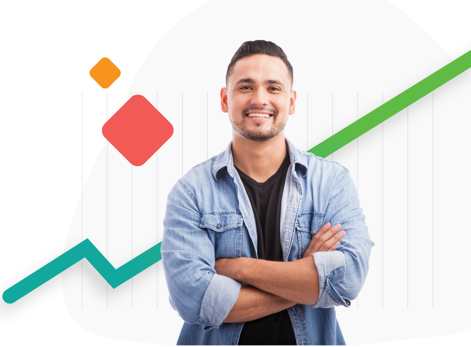 Man crossing arms and smiling